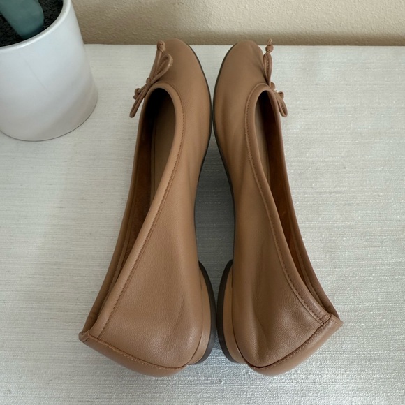 Vionic Tan Bow Orthotic Ballet Flats - Picture 8 of 11